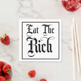 Essen Sie den reichhaltigen Cocktail Napkin Serviette