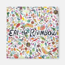 ESSEN SIE DIE RAINBOW farbenfrohe Früchte Veggies  Magnet