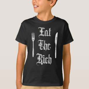 Essen Sie die reiche, lustige anarchistische Revol T-Shirt