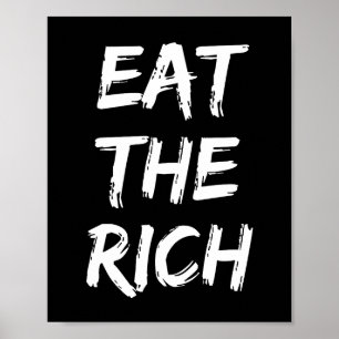 Essen Sie die Reichen - Sozialistin Poster