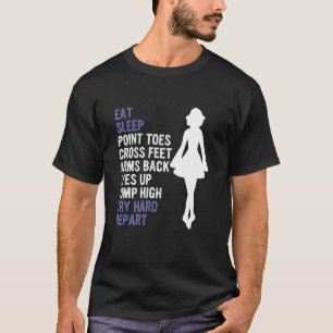 Essen Sie die Schlaf-Punkt-Zehen über Feet-Waffen  T-Shirt