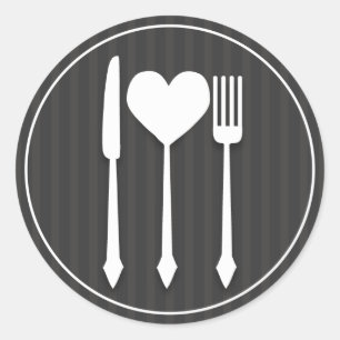Essen Sie Drink & Be Verheiratet Heart Liebe Aufkl Runder Aufkleber