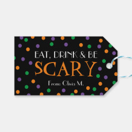 Essen Sie Drink & Sei Beängstigend Halloween Candy Geschenkanhänger