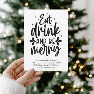 Essen Sie Drink und seien Sie froh Weihnachten Par Einladung