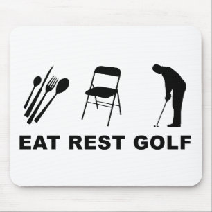 Essen Sie, Erholung, Golf Mousepad