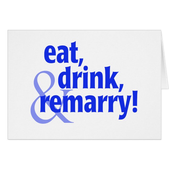 Essen Sie Getränk Remarry (Vorderseite (Horizontal))