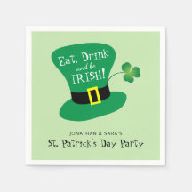 Essen Sie, Getränk und seien Sie Iren-St Patrick