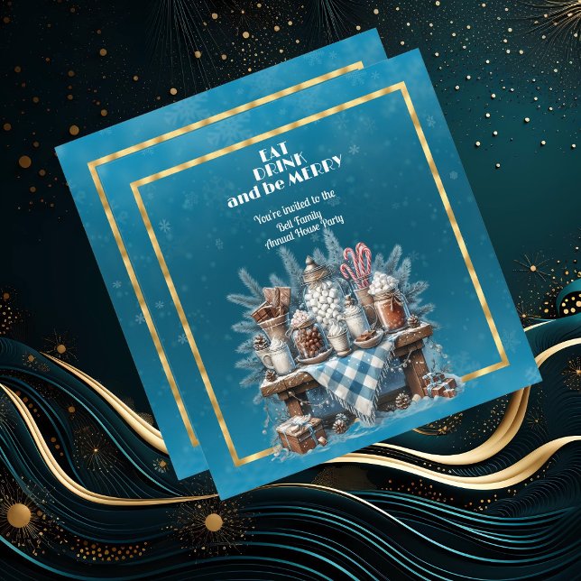 ESSEN SIE GETRÄNK UND seien Sie NUR CHRISTMAS Einladung (Von Creator hochgeladen)