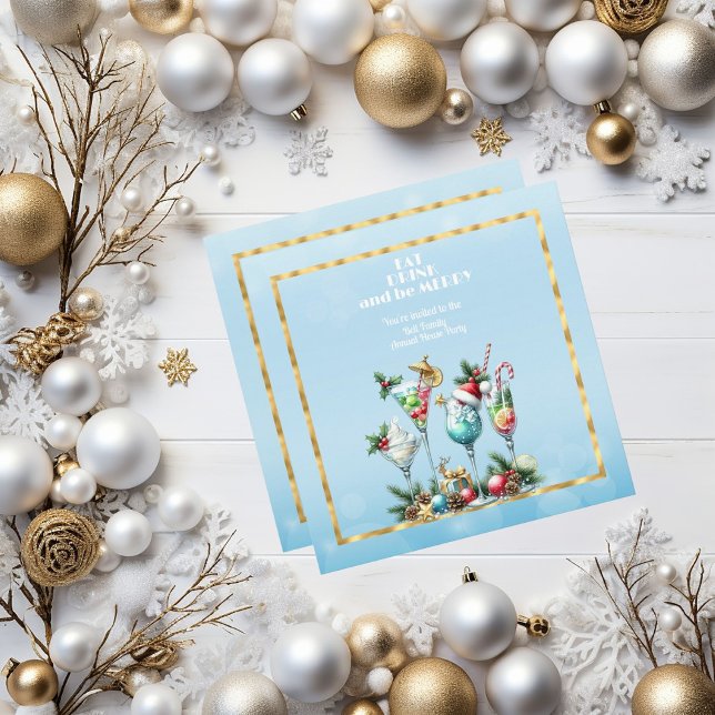 ESSEN SIE GETRÄNK UND seien Sie NUR CHRISTMAS Einladung (Von Creator hochgeladen)