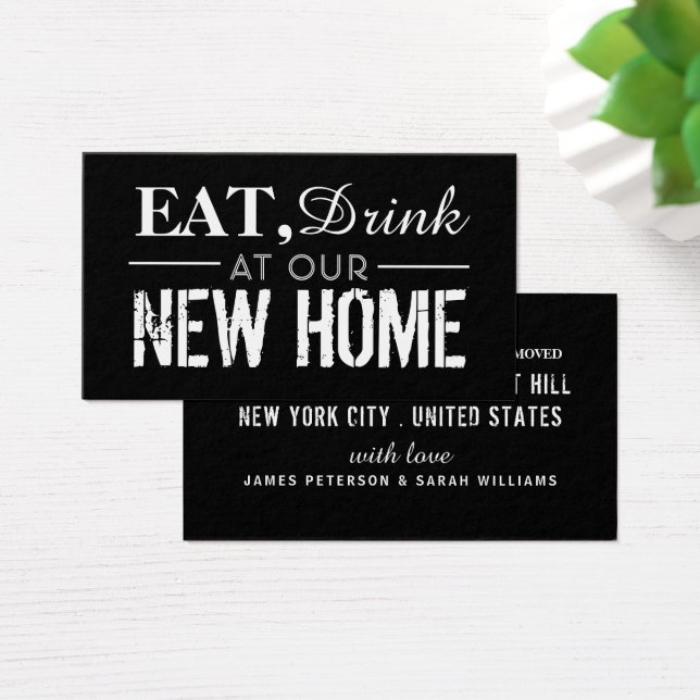 Essen Sie Getränke auf unserer neuen Zuhause, ände (Schreibtisch)