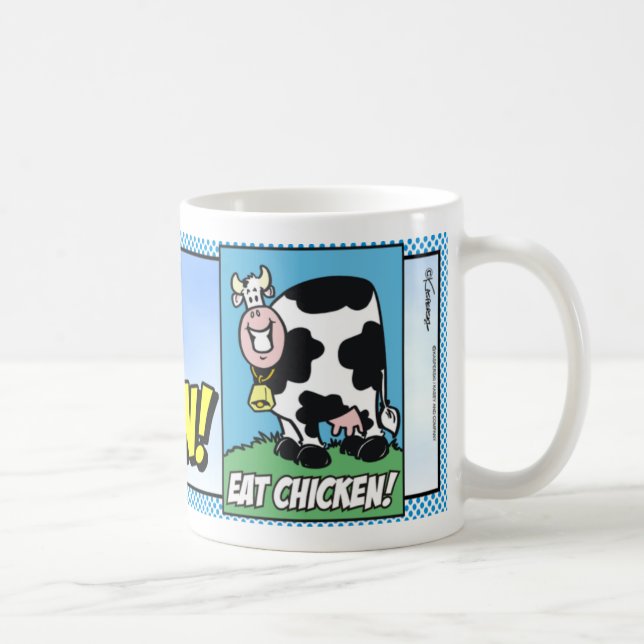 Essen Sie Huhn! Kaffeetasse (Rechts)
