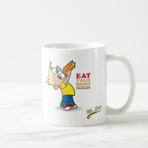 Essen Sie Ihre Bücher Kaffeetasse