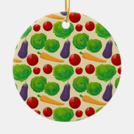 Essen Sie Ihre Gemüse Keramik Ornament