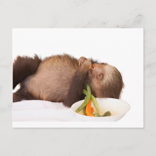 essen Sie Ihre Grüntöne Postkarte (Vorderseite)