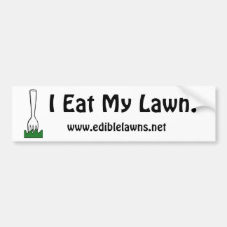 Essen Sie Ihren Rasen-Autoaufkleber Autoaufkleber