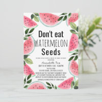 Essen Sie keine Watermelon Seeds Drive-by Baby Sho