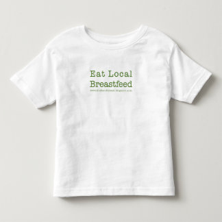 Essen Sie lokale Kleinkinder Kleinkind T-shirt