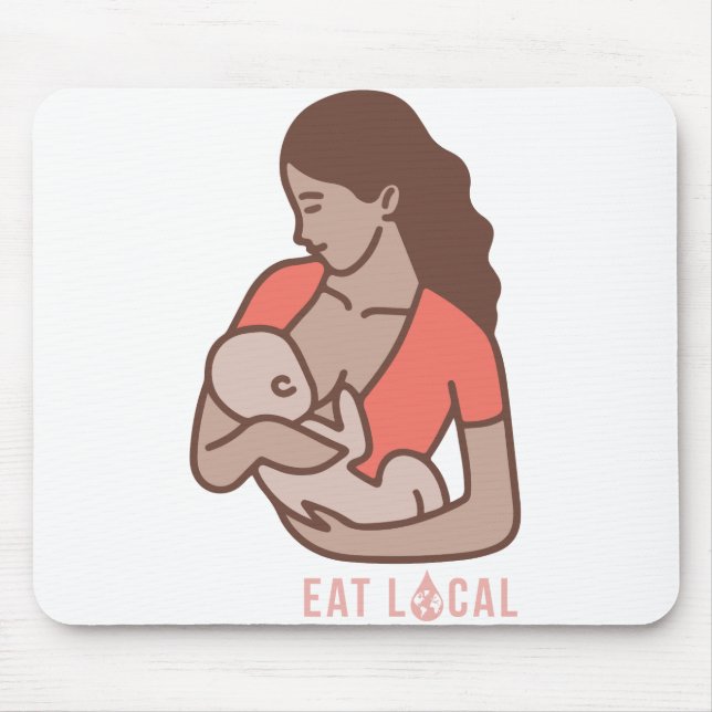 Essen Sie lokalen mittleren Haut-Ton-Entwurf Mousepad (Vorne)