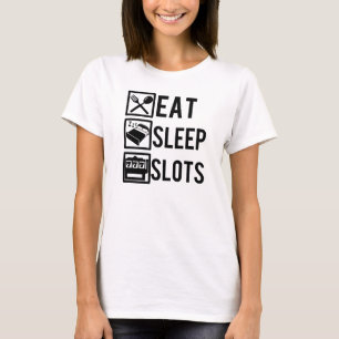 Essen Sie lustige Glücksspiel-Shirts der T-Shirt