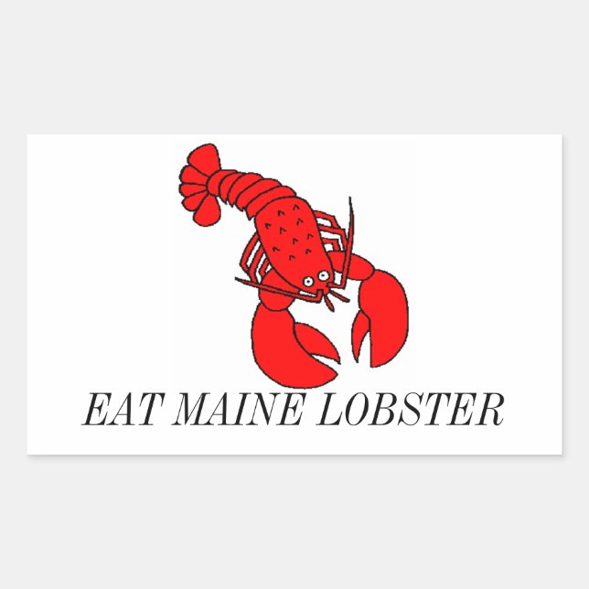 Essen Sie Maine Hummer Sticker (Vorderseite)