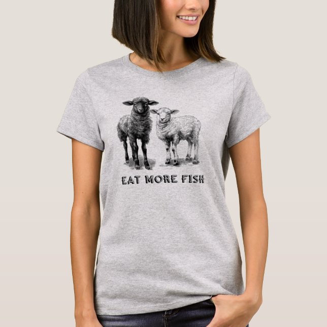 ESSEN SIE MEHR FISCH T-Shirt (Vorderseite)