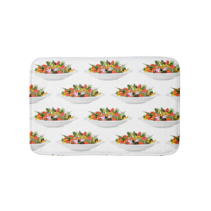 Essen Sie mehr Pflanze Frischsalat Motivation Buch Badematte