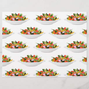 Essen Sie mehr Pflanze Frischsalat Motivation Buch Briefbogen