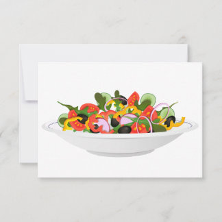 Essen Sie mehr Pflanze Frischsalat Motivation Buch Dankeskarte