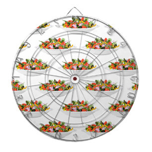 Essen Sie mehr Pflanze Frischsalat Motivation Buch Dartscheibe