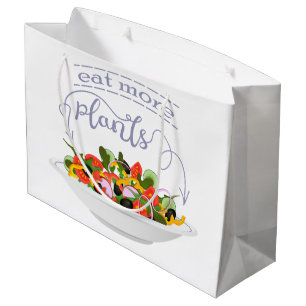 Essen Sie mehr Pflanze Frischsalat Motivation Buch Große Geschenktüte