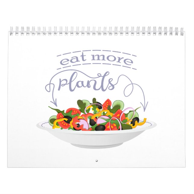 Essen Sie mehr Pflanze Frischsalat Motivation Buch Kalender (Titelbild)
