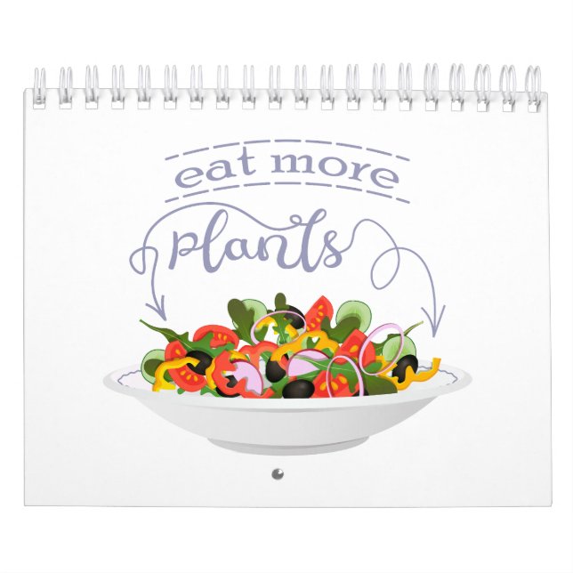 Essen Sie mehr Pflanze Frischsalat Motivation Buch Kalender (Titelbild)