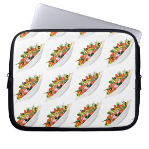 Essen Sie mehr Pflanze Frischsalat Motivation Buch Laptopschutzhülle