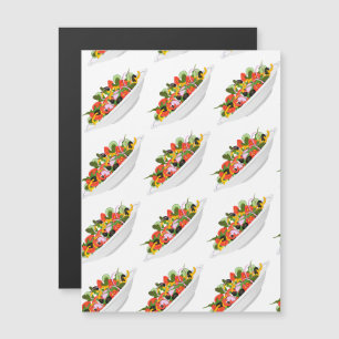 Essen Sie mehr Pflanze Frischsalat Motivation Buch Magneteinladung