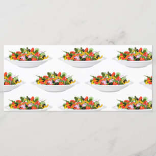 Essen Sie mehr Pflanze Frischsalat Motivation Buch Menükarte