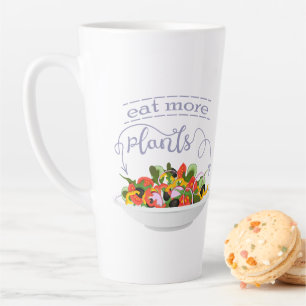 Essen Sie mehr Pflanze Frischsalat Motivation Buch Milchtasse