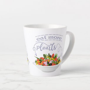 Essen Sie mehr Pflanze Frischsalat Motivation Buch Milchtasse