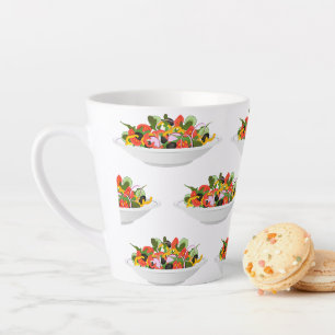 Essen Sie mehr Pflanze Frischsalat Motivation Buch Milchtasse