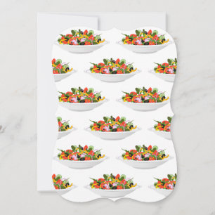 Essen Sie mehr Pflanze Frischsalat Motivation Buch Mitteilungskarte
