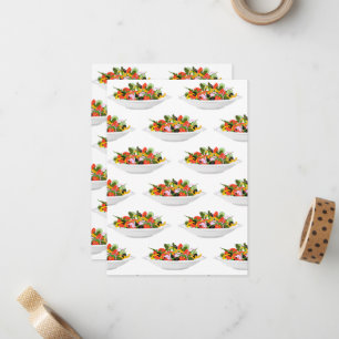 Essen Sie mehr Pflanze Frischsalat Motivation Buch Mitteilungskarte