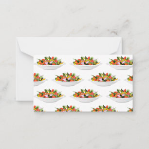 Essen Sie mehr Pflanze Frischsalat Motivation Buch Mitteilungskarte