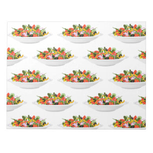 Essen Sie mehr Pflanze Frischsalat Motivation Buch Notizblock