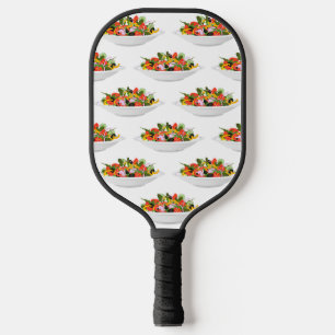 Essen Sie mehr Pflanze Frischsalat Motivation Buch Pickleball Schläger