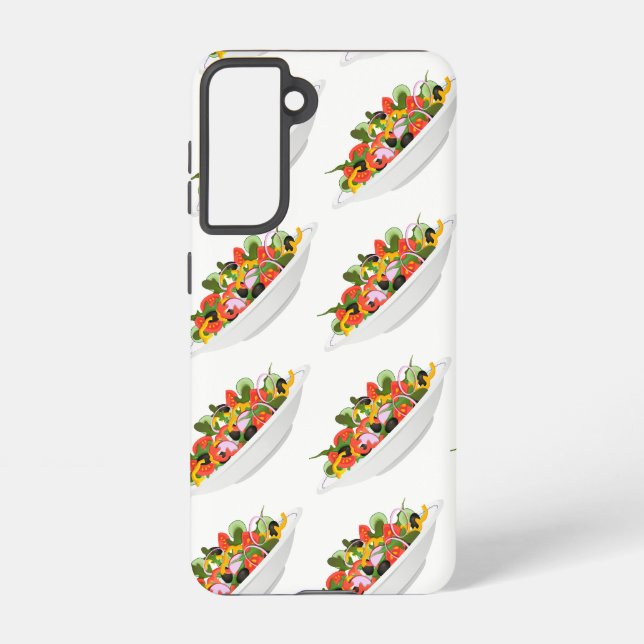 Essen Sie mehr Pflanze Frischsalat Motivation Buch Samsung Galaxy Hülle (Rückseite)
