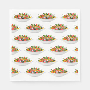 Essen Sie mehr Pflanze Frischsalat Motivation Buch Serviette