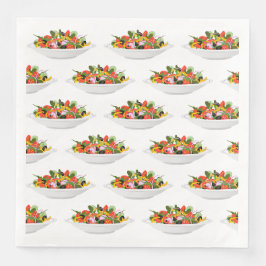 Essen Sie mehr Pflanze Frischsalat Motivation Buch Serviette