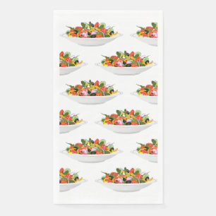 Essen Sie mehr Pflanze Frischsalat Motivation Buch Serviette