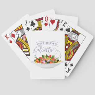 Essen Sie mehr Pflanze Frischsalat Motivation Buch Spielkarten