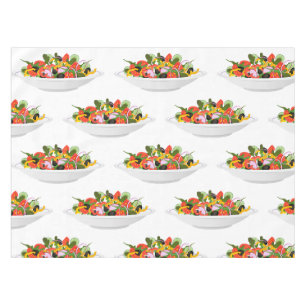 Essen Sie mehr Pflanze Frischsalat Motivation Buch Tischdecke