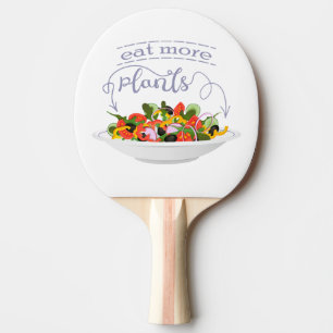 Essen Sie mehr Pflanze Frischsalat Motivation Buch Tischtennis Schläger